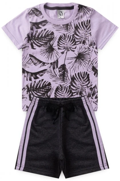 Conjunto Masculino Infantil Folhagem