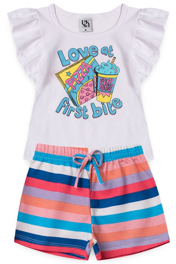 Conjunto Feminino Infantil Love At