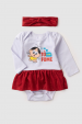 Body com Saia Feminino Infantil Magali Baby - Turma da Mônica