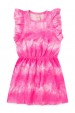 Vestido Infantil Feminino Tie Dye Pink