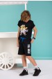Conjunto Masculino Infantil Feel Great Preto
