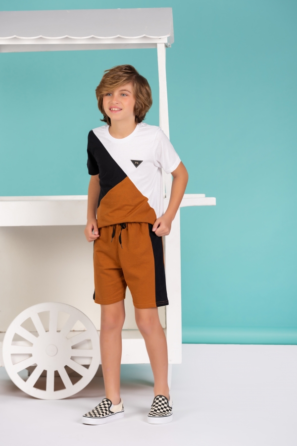 Conjunto Masculino Infantil Pk Tricolor