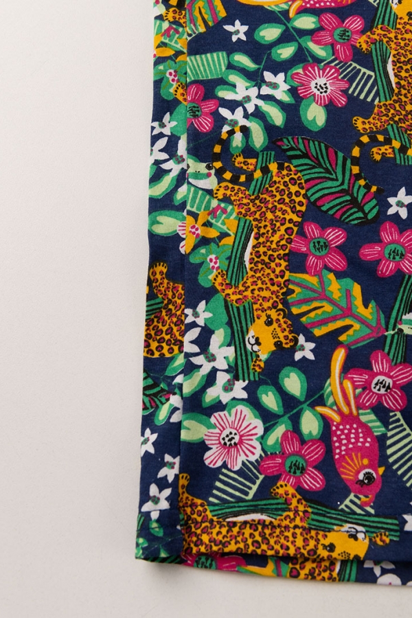 Macaquinho Feminino Infantil Onça Floral