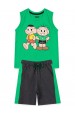 Conjunto Masculino Infantil Amigos- Turma da Mônica