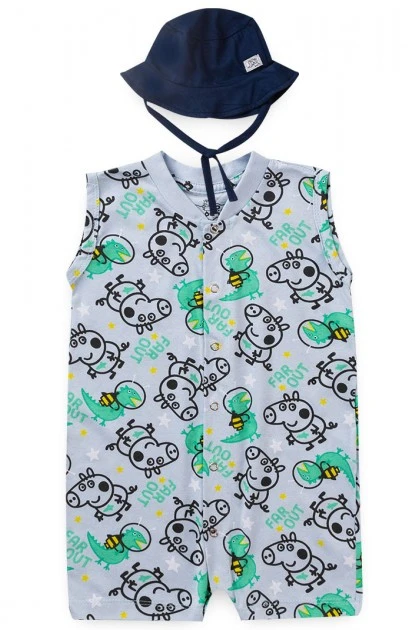 Macacão Masculino Infantil Far Out George - Peppa Pig