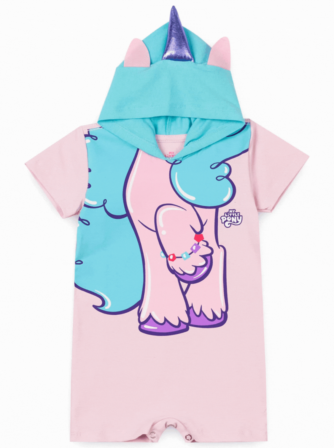 Macacão Feminino Infantil Pony Orelhinhas - My Little Pony
