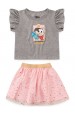 Conjunto Feminino Infantil Forte Como Uma Princesa - Turma da Mônica