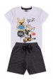 Conjunto Masculino Infantil Bark Branco