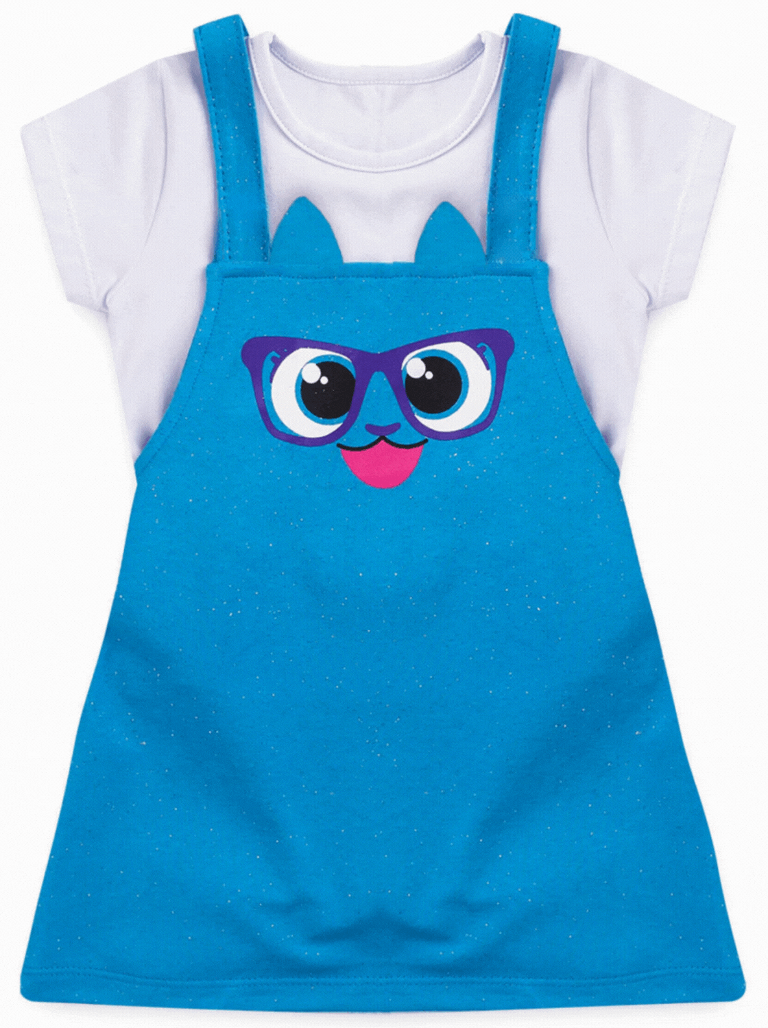 Conjunto Feminino Infantil Jardineira Baby - Bolofofos