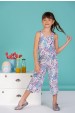 Macacão Infantil Feminino Floral