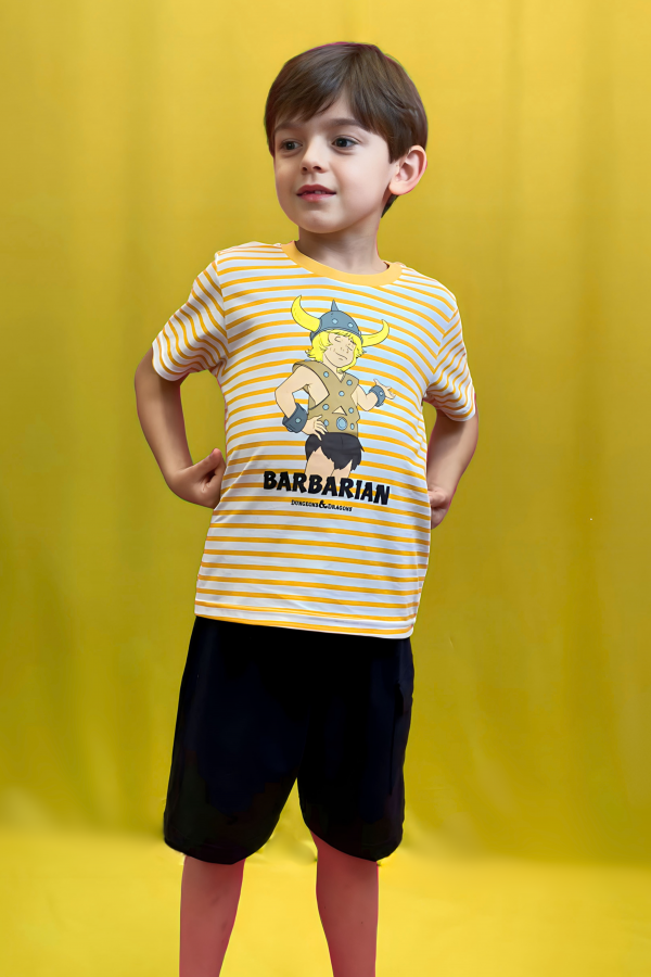 Conjunto Masculino Infantil Barbarian - Caverna do Dragão