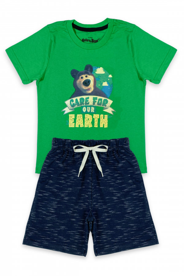 Conjunto Masculino Care For - Masha e O Urso