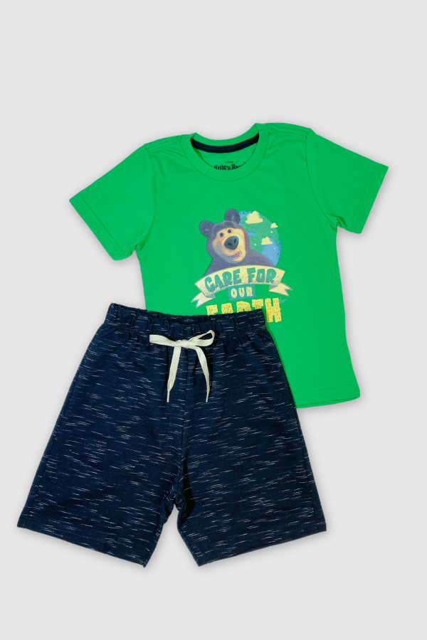 Conjunto Masculino Care For - Masha e O Urso