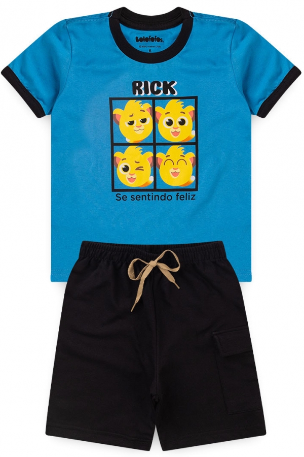 Conjunto Masculino Rick Se Sentindo Feliz - Bolofofos