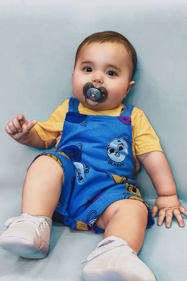 Jardineira Masculina Infantil Baby - Bolofofos