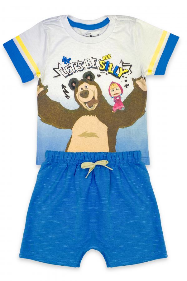 Conjunto Masculino Let´s Be Silly  - Masha e O Urso