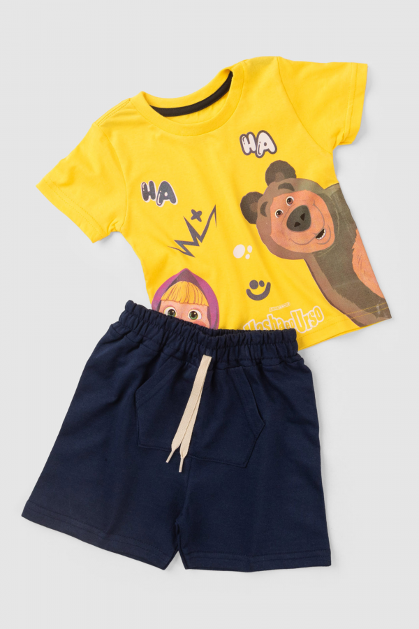 Conjunto Masculino Ha Ha Ha - Masha e O Urso