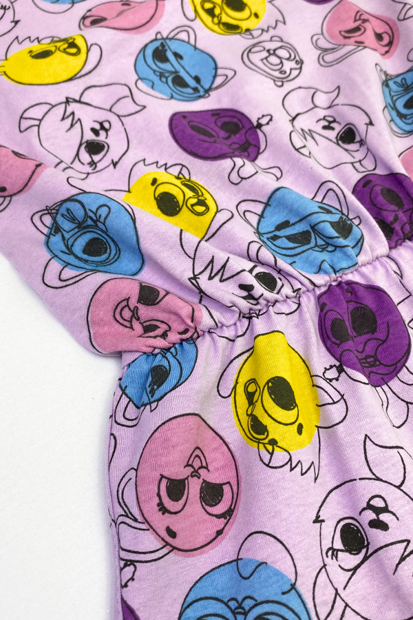 Macaquinho Feminino Infantil Amigos - Bolofofos