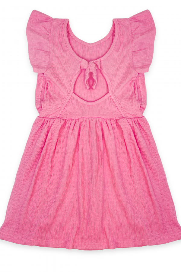 Vestido Feminino Infantil Babado Básico Anarruga