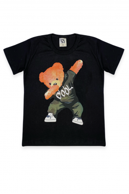 Conjunto Masculino Preto Urso