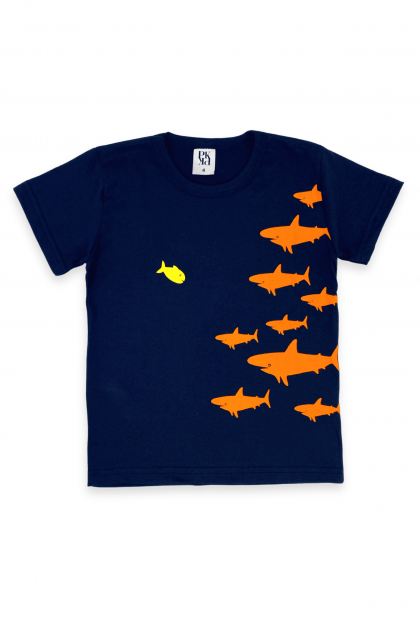 Conjunto Masculino Marinho Peixes