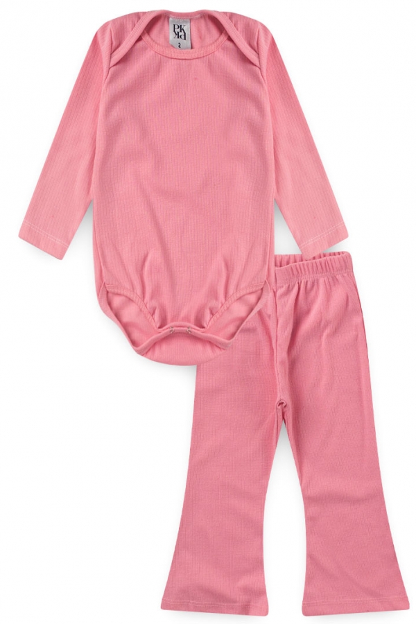 Conjunto Feminino Infantil Canelado Básico