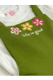 Jardineira Feminina Infantil Life Is Good