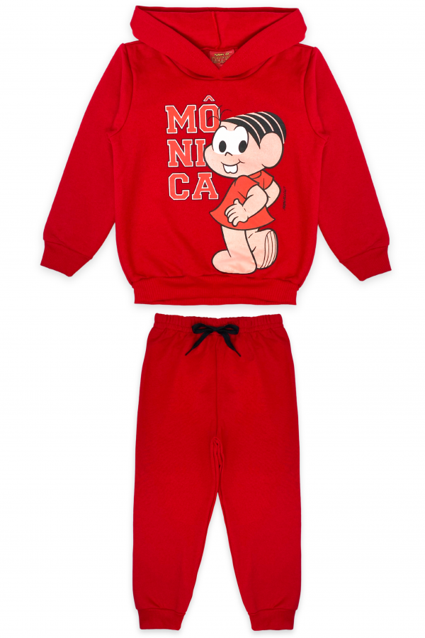 Conjunto Feminino Infantil Mônica Delicada - Turma da Mônica