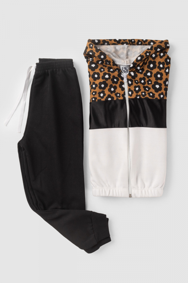 Conjunto Feminino Infantil Oncinha Florido