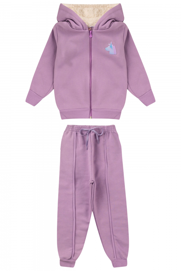 Conjunto Infantil Feminino Unicórnio Holográfico
