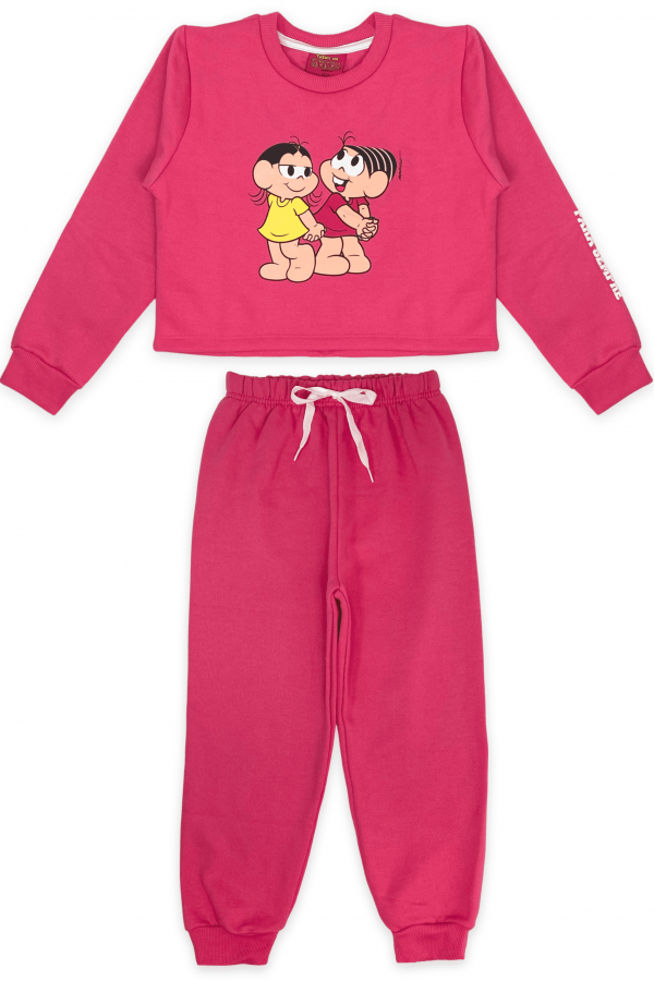 Conjunto Feminino Infantil Besties - Turma da Mônica