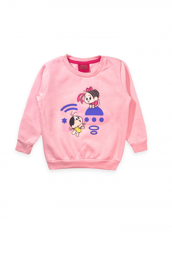 Conjunto Feminino Infantil Nave Espacial - Turma da Mônica