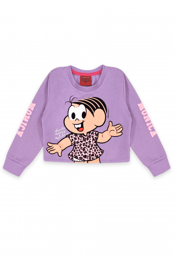 Conjunto Feminino Infantil Oncinha Neon - Turma da Mônica