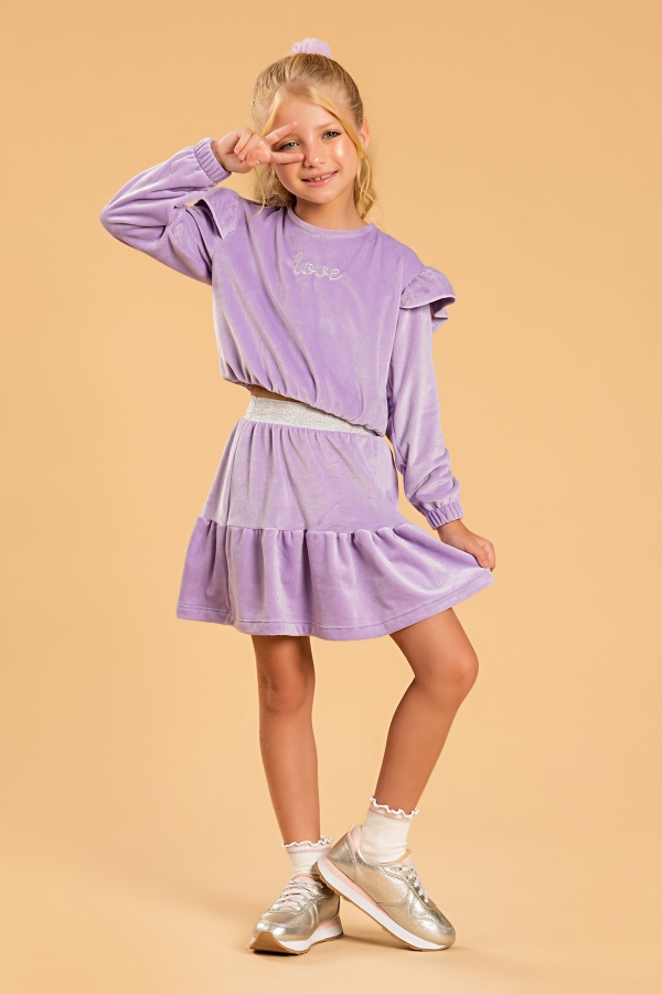 Conjunto Feminino Infantil Love Plush