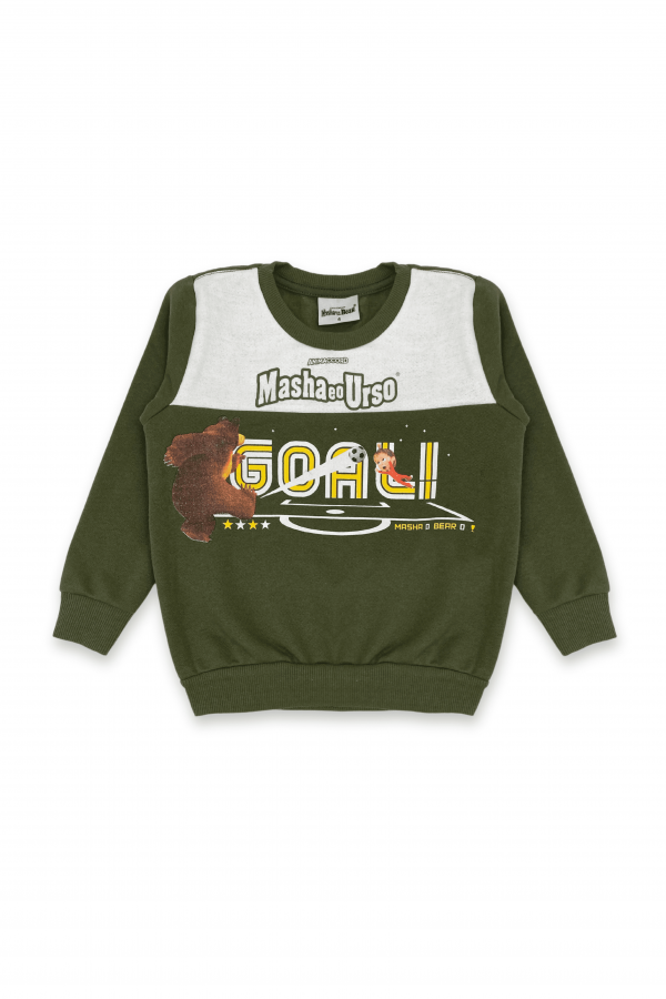 Conjunto Masculino Infantil Goal - Masha e O Urso