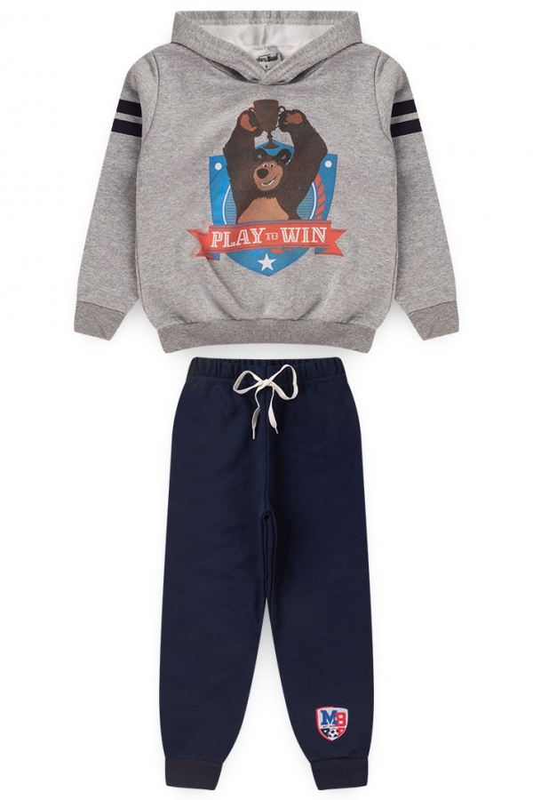 Conjunto Masculino Infantil Play To Win - Masha e O Urso