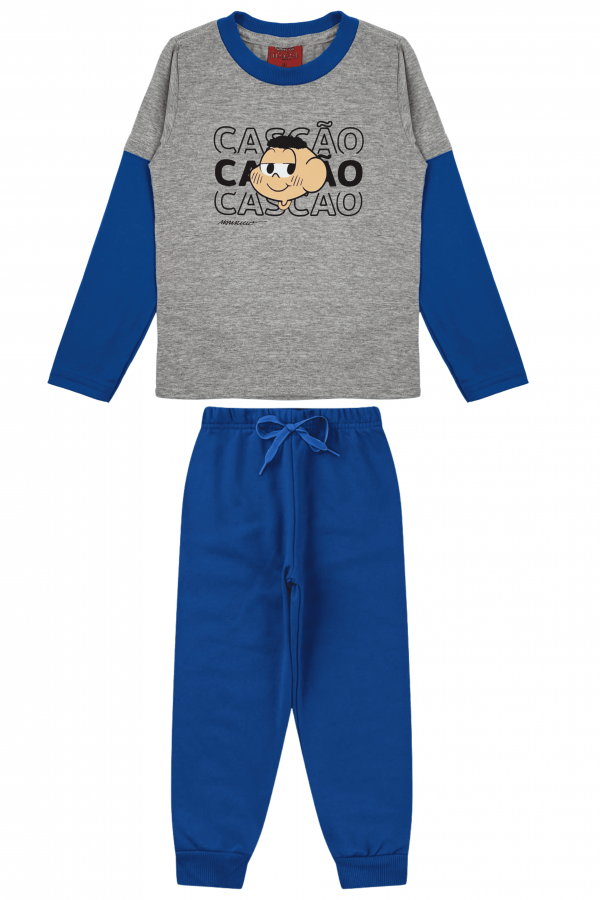 Conjunto Masculino Infantil Cascão Charmoso - Turma da Mônica
