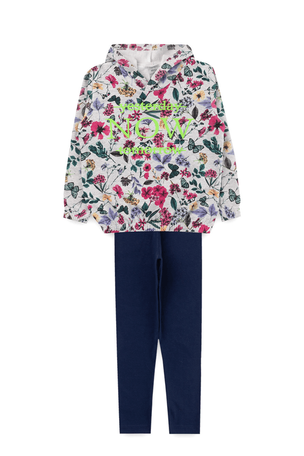 Kit Sortido 2 Peças de Roupas Infantis Feminino Inverno - 1 Casaco + 1 Calça