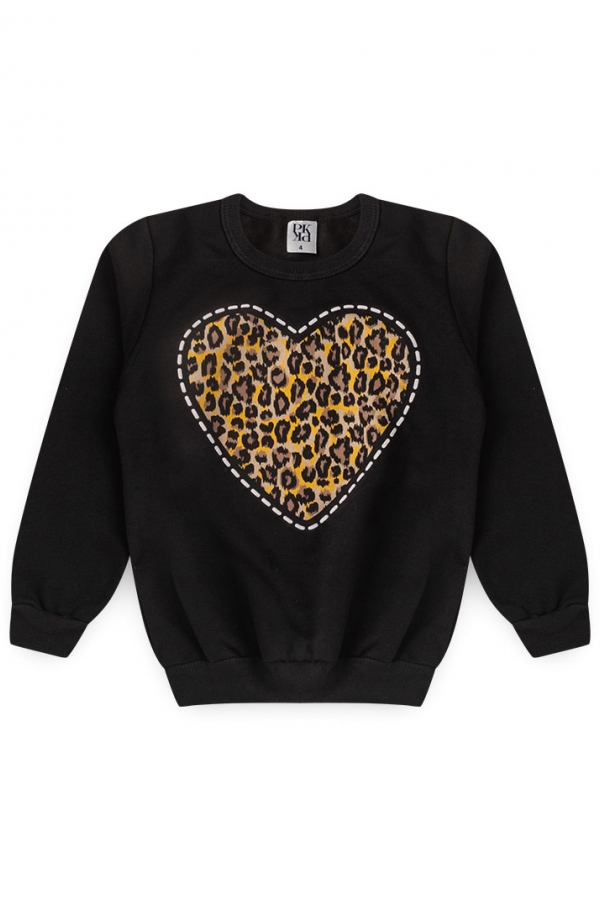 Conjunto Feminino Infantil Coração de Oncinha