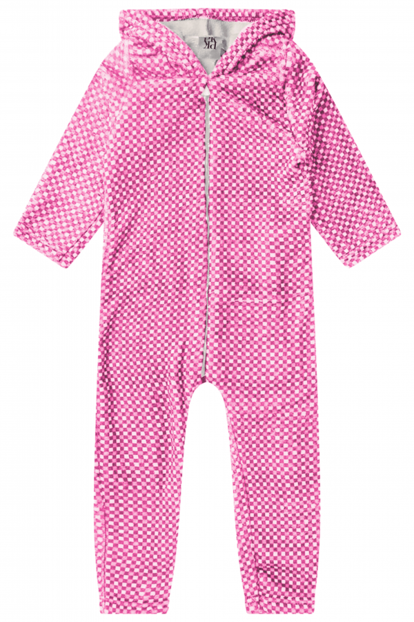 Macacão Infantil Feminino Xadrez Quadriculado