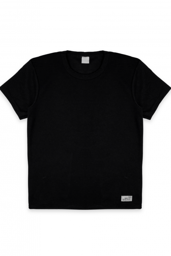 Camiseta Masculina Infantil Waffle Detalhe Lateral