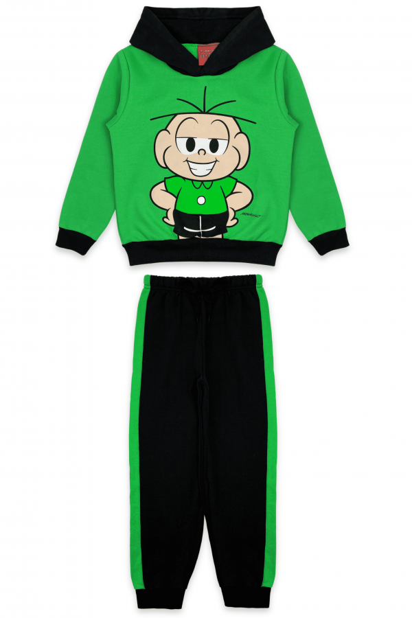 Conjunto Masculino Infantil Cebolinha Sorridente - Turma da Mônica