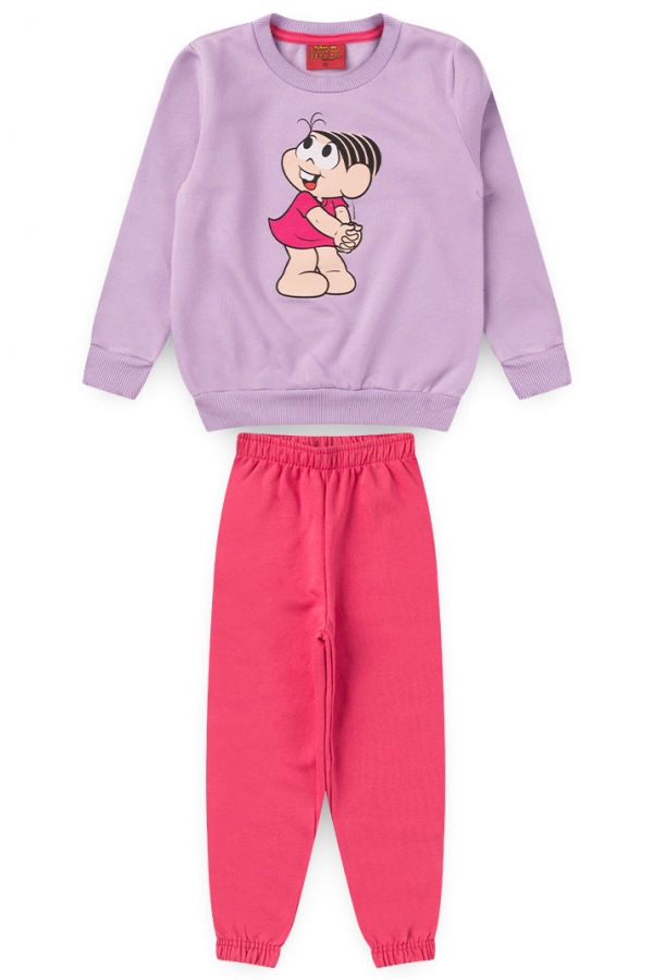 Conjunto Feminino Infantil Olhar Encantado - Turma da Mônica