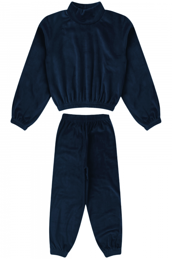 Conjunto Infantil Feminino Navy Blue Furry