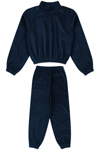 Conjunto Infantil Feminino Navy Blue Furry
