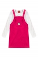 Salopete Feminina Infantil Bolso Glitter - Turma da Mônica