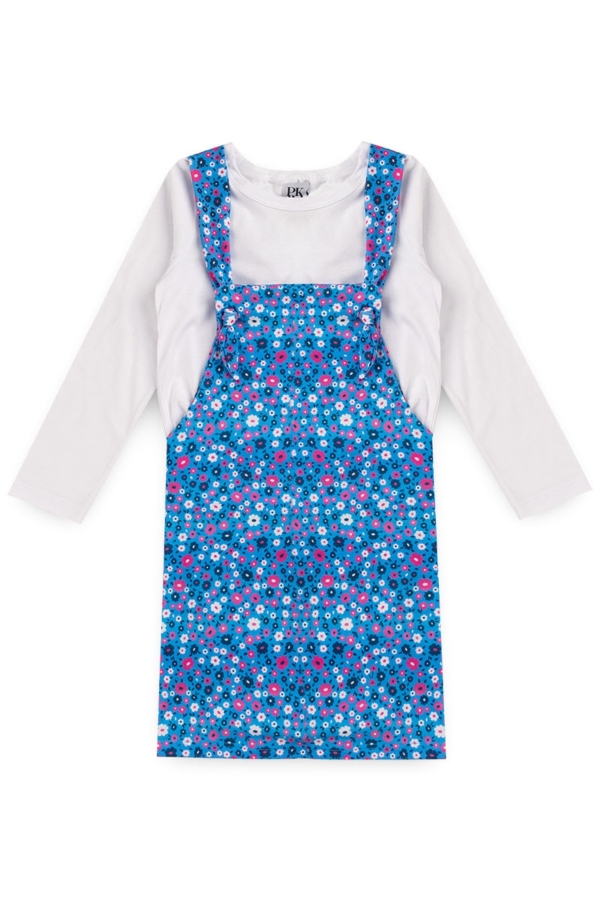 Salopete Feminina Infantil Encanto de Flores