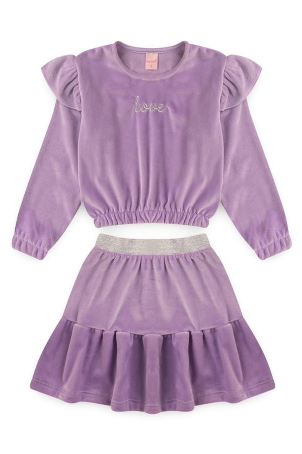Conjunto Feminino Infantil Love Plush