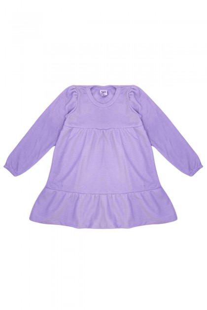 Vestido Feminino Infantil Waffle
