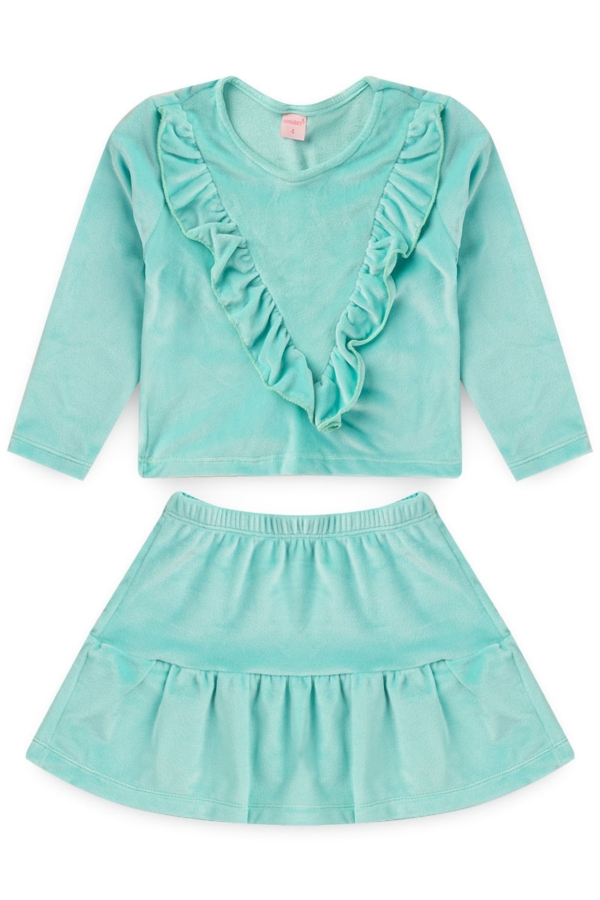 Conjunto Feminino Infantil Pelúcia